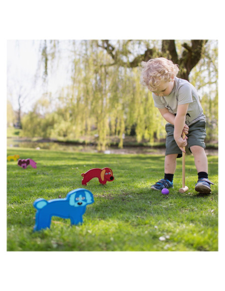 BSGA122,Cricket din lemn, set pentru copii