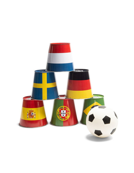 BSGA447,Soccer Tins, suteaza si doboara cutiile