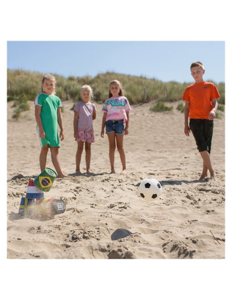 BSGA447,Soccer Tins, suteaza si doboara cutiile