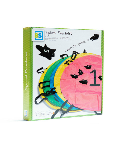 BSGA444,Prinde veveritele, set cu 5 parasute