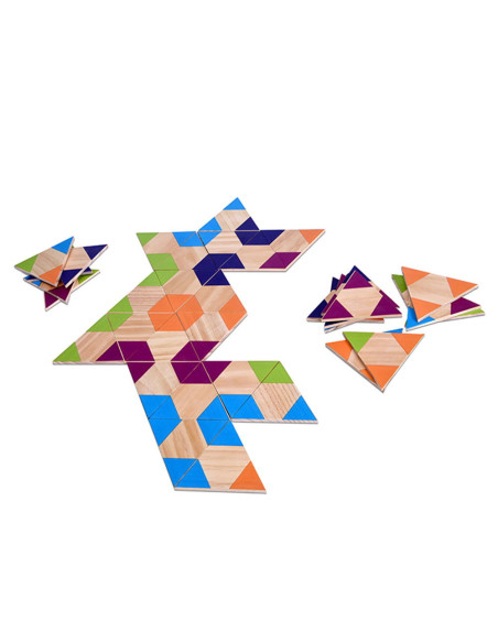 BSGA319,Joc domino triunghiular din lemn