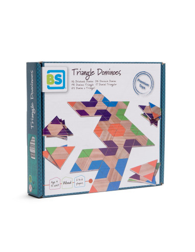 BSGA319,Joc domino triunghiular din lemn