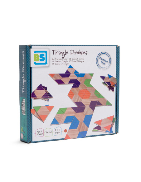 BSGA319,Joc domino triunghiular din lemn