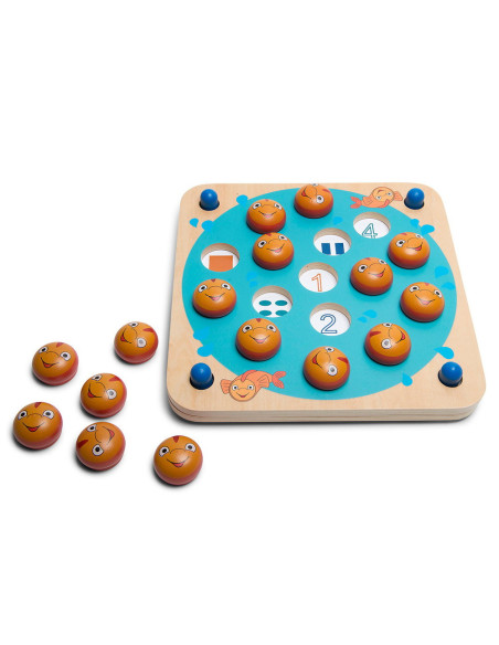 BSGA371,Joc de memorie Memo Fish cu 8 jocuri