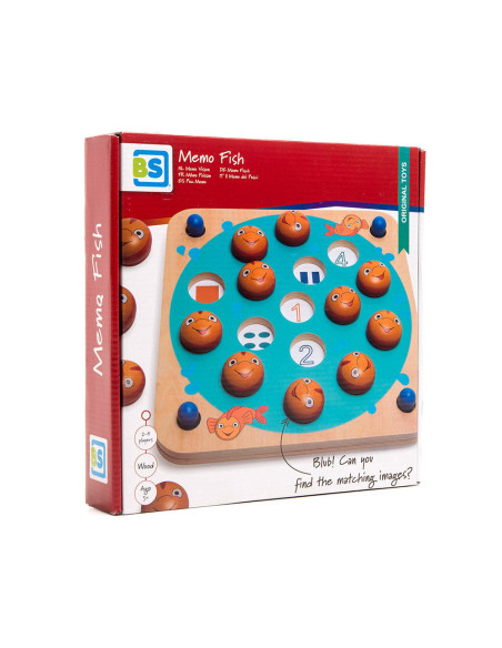 BSGA371,Joc de memorie Memo Fish cu 8 jocuri