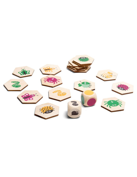 BSGA392,Gaseste insectele, joc de cautare cu zaruri