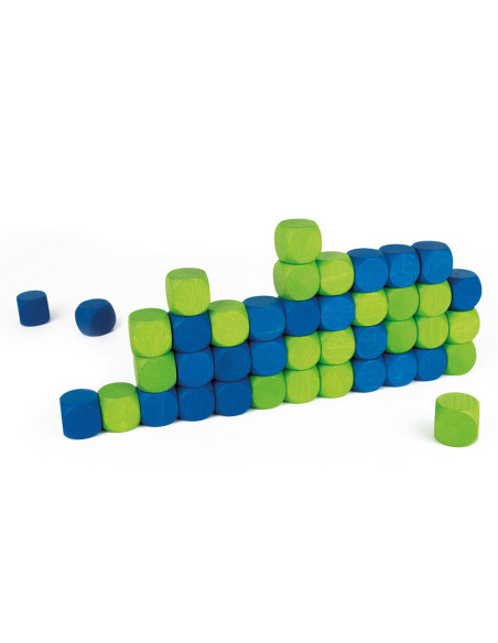 M-MCCN0-001,Connecting Cubes, joc de strategie din lemn, Milaniwood