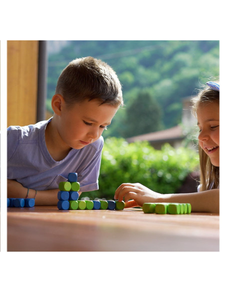 M-MCCN0-001,Connecting Cubes, joc de strategie din lemn, Milaniwood