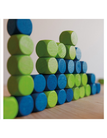 M-MCCN0-001,Connecting Cubes, joc de strategie din lemn, Milaniwood