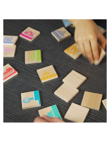 M-MDMNG-001,World Dominoes, joc de domino si memorie, Milaniwood