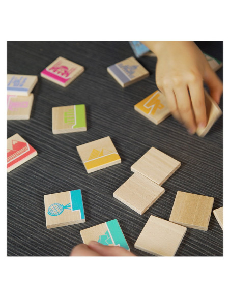 M-MDMNG-001,World Dominoes, joc de domino si memorie, Milaniwood