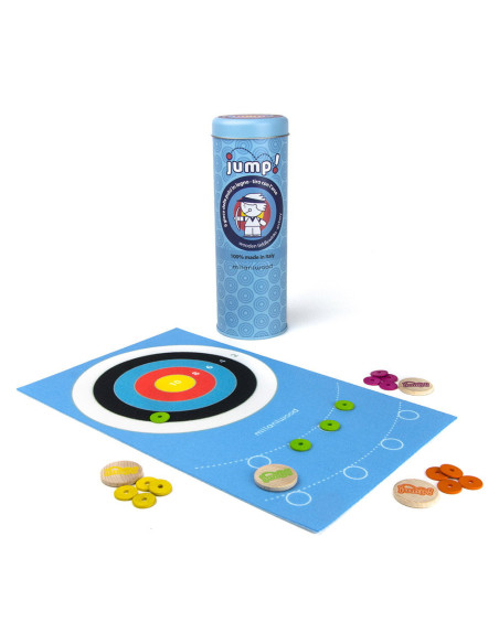 M-MJMP0-003,JUMP! Tir cu arcul, joc cu nasturi din lemn, Milaniwood