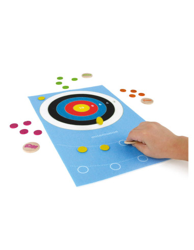 M-MJMP0-003,JUMP! Tir cu arcul, joc cu nasturi din lemn, Milaniwood