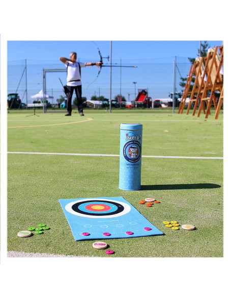 M-MJMP0-003,JUMP! Tir cu arcul, joc cu nasturi din lemn, Milaniwood