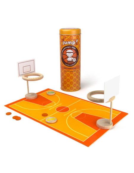 M-MJMP0-002,JUMP! Baschet, joc cu nasturi din lemn, Milaniwood