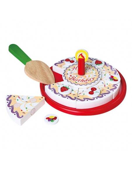 VIG58499,Tort feliabil din lemn, Viga Toys