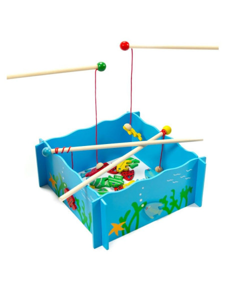 FKP0744,Joc magnetic de pescuit din lemn