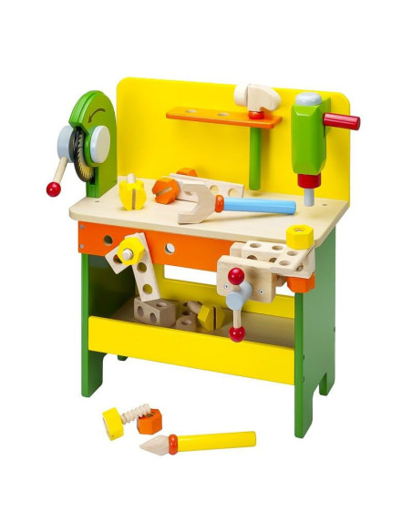 MEN4283,Banc de lucru din lemn cu fierastrau circular