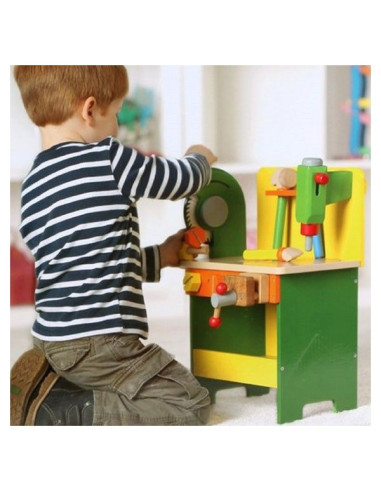 MEN4283,Banc de lucru din lemn cu fierastrau circular