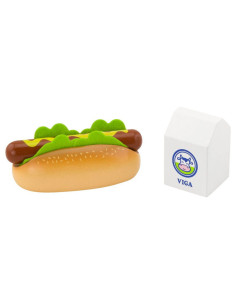VIG51601,Hotdog si lapte jucarie din lemn