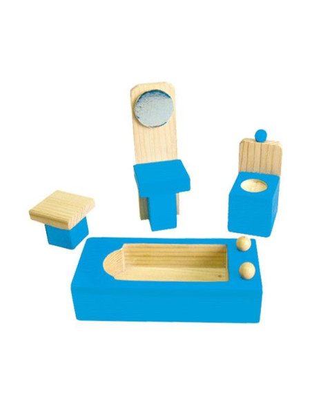 VIG0785,Casuta de papusi din lemn cu mansarda Viga