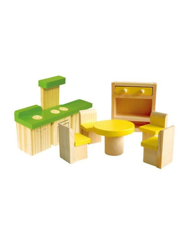 VIG0785,Casuta de papusi din lemn cu mansarda Viga