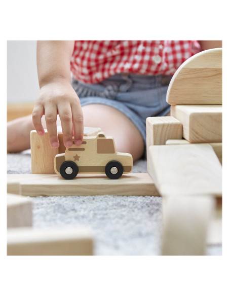 G6726,Mini vehicule din lemn, set 10 bucati, Guidecraft