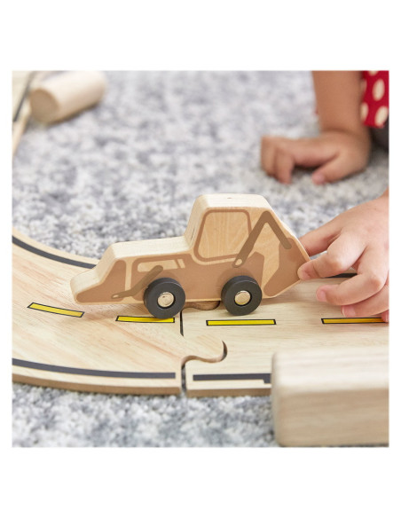 G6726,Mini vehicule din lemn, set 10 bucati, Guidecraft