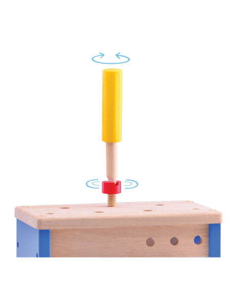 WW-4519,Banc de lucru si ladita cu scule 2 in 1, Wonderworld
