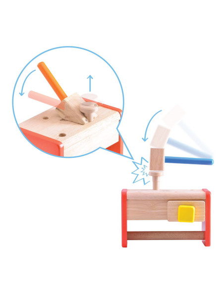 WW-4540,Ladita cu scule din lemn, Wonderworld