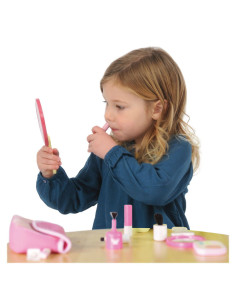 WW-4535,Pinky cosmetic set cu accesorii din lemn, Wonderworld 2