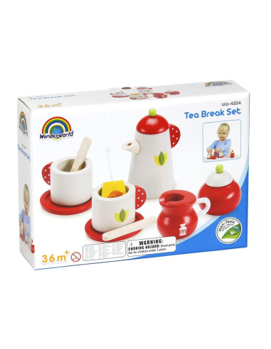 WW-4554,Tea Break, set pentru ceai din lemn, Wonderworld