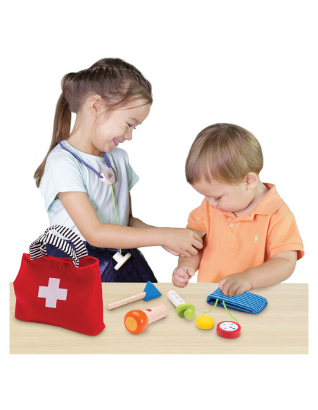 WW-4558,Doctor set, trusa medicala din lemn, Wonderworld