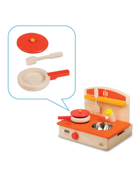 WW-4557,Aragaz din lemn cu accesorii, Wonderworld