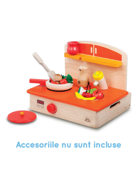 WW-4557,Aragaz din lemn cu accesorii, Wonderworld