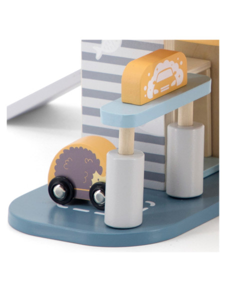 VIG44029,Garaj auto cu lift si masinute, nordic colors, Viga Toys
