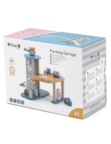 VIG44029,Garaj auto cu lift si masinute, nordic colors, Viga Toys