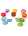 VIG50807,Macarons din lemn, set 8 bucati
