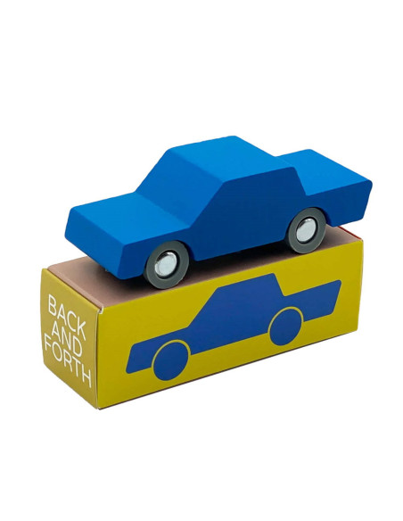 WTP-1HW-2,Masinuta handmade din lemn, Waytoplay, albastru