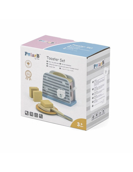 VIG44017,Toaster din lemn cu accesorii, nordic colors