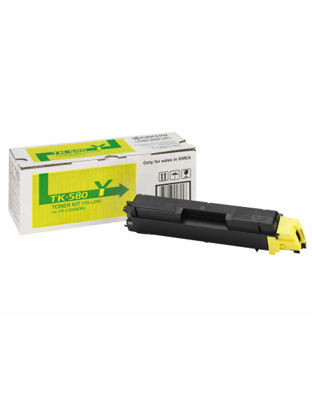 1T02KTANL0,Cartus toner Kyocera FS-C5150DN, 2800 pagini, TK-580Y, Yellow