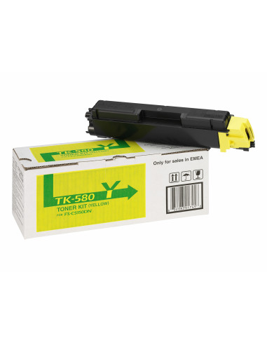 1T02KTANL0,Cartus toner Kyocera FS-C5150DN, 2800 pagini, TK-580Y, Yellow