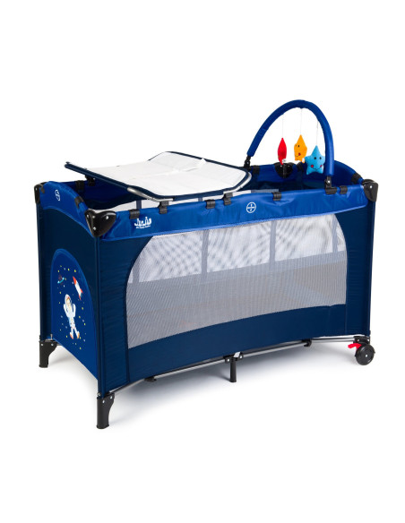 JU7960-Space-Adventure,Patut pliant 2 niveluri Juju Sleepy Baby, Space Adventure