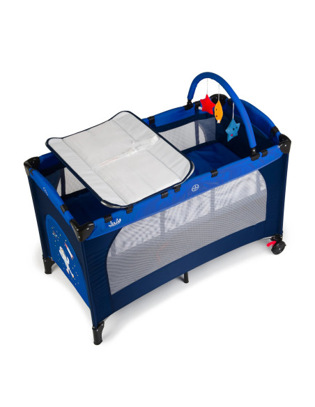 JU7960-Space-Adventure,Patut pliant 2 niveluri Juju Sleepy Baby, Space Adventure