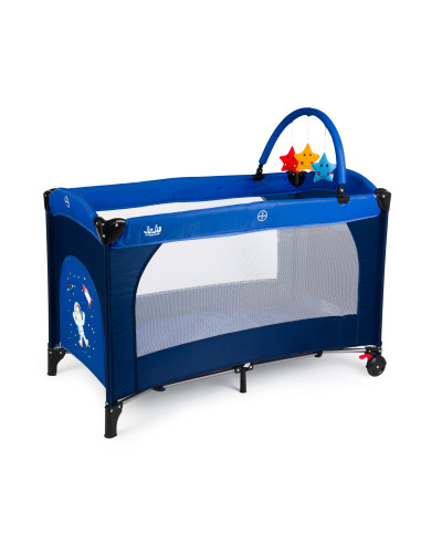 JU7960-Space-Adventure,Patut pliant 2 niveluri Juju Sleepy Baby, Space Adventure