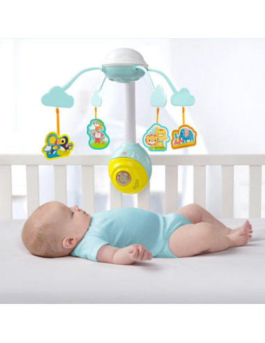 BB-8352,Bright Starts - Carusel Soothing Safari 2 In 1 Mobile