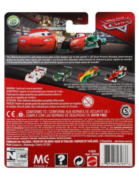 MTDXV29_FLM20,Masinuta Metalica Cars3 Personajul Fulger Mcqueen Cu Roti De Curse