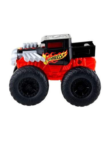 MTHDX60_HDX61,Hot Wheels Monster Truck Roarin Wreckers Bone Shaker Cu Functii Si Sunete Scara 1:43