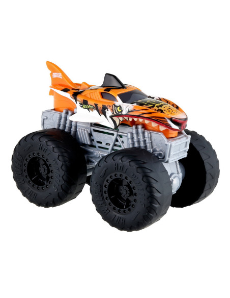 MTHDX60_HDX62,Hot Wheels Monster Truck Roarin Wreckers Tiger Shark Cu Functii Si Sunete Scara 1:43