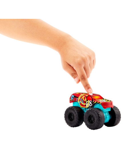 MTHDX60_HDX66,Hot Wheels Monster Truck Roarin Wreckers Demo Derby Cu Functii Si Sunete Scara 1:43
